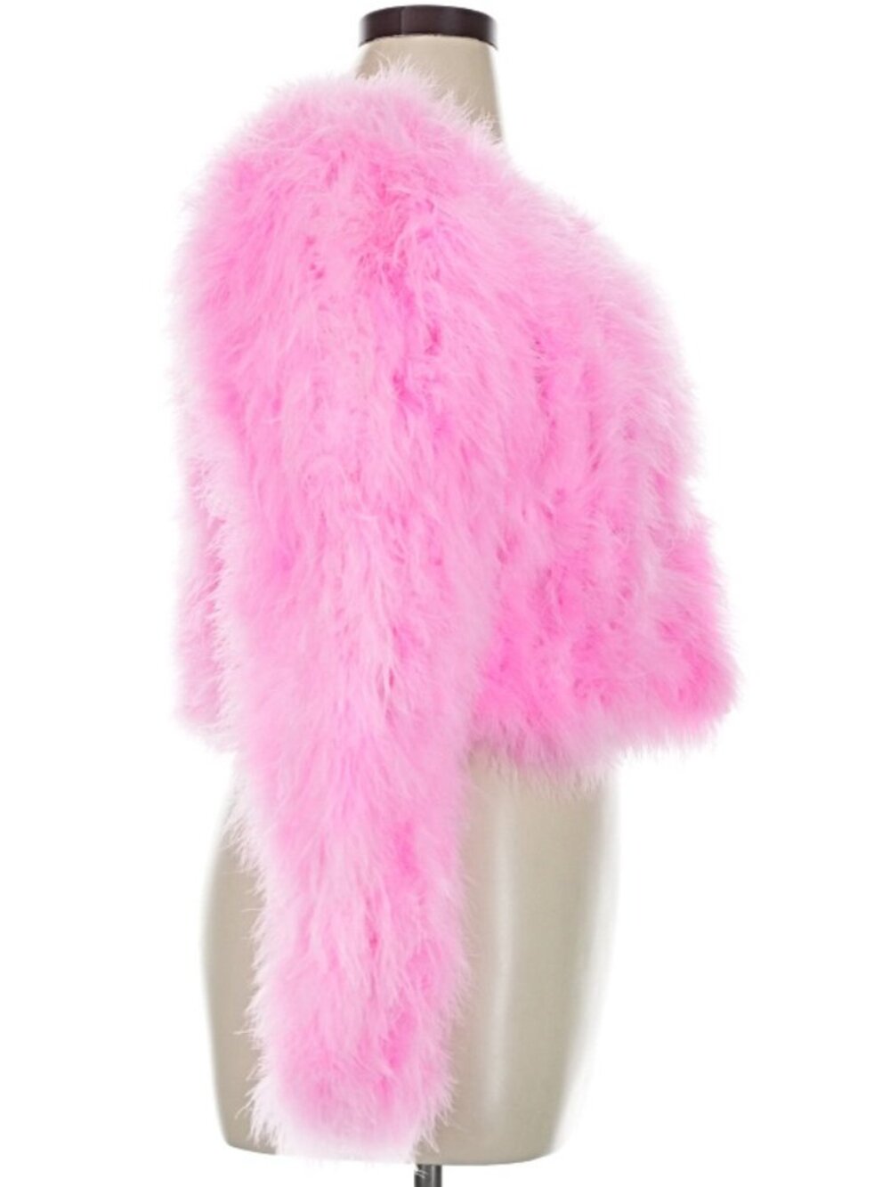 π¦πUBER GORGE!ππ¦LUXURIOUS OSTRICH FEATHER JACKET IN PINK - Picture 13 of 16